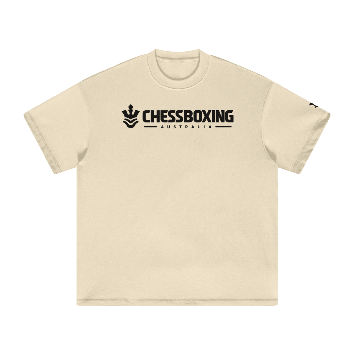 The Official Chessboxing Australia Tee - Cream